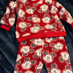 Mickey Mouse Baby Long Sleeve  Sweatshirt with Matching Jogger Pant