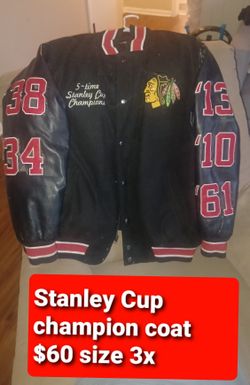 3x Blackhawks Letterman Jacket