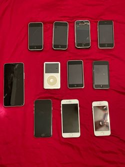 Lot of 11 Devices    8 Phones and 3 iPods