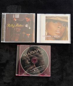 3 CD RnB Hip Hop Lot Bundle - Mary J Blige, Bobby Valentino, Mariah Carey