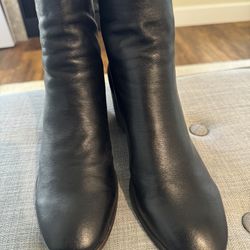 Lucky Brand Black Leather Ankle Boots