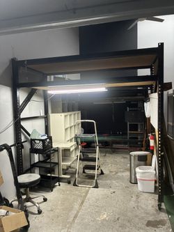 Heavy-Duty Industrial Mobile Shelving Rack – 8’ W x 4’ D x 8’ H – On Wheels