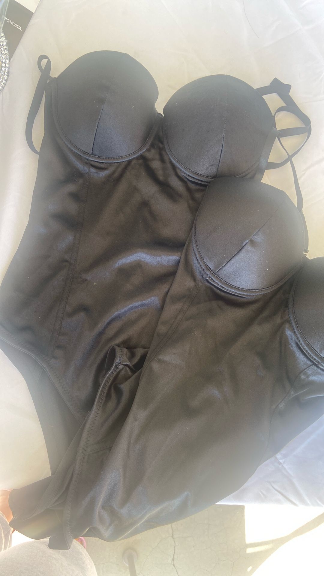 Black bodysuit I have two one size medium one size small