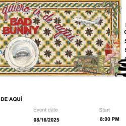 Bad Bunny Aug 16