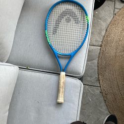 Youth, tennis racket