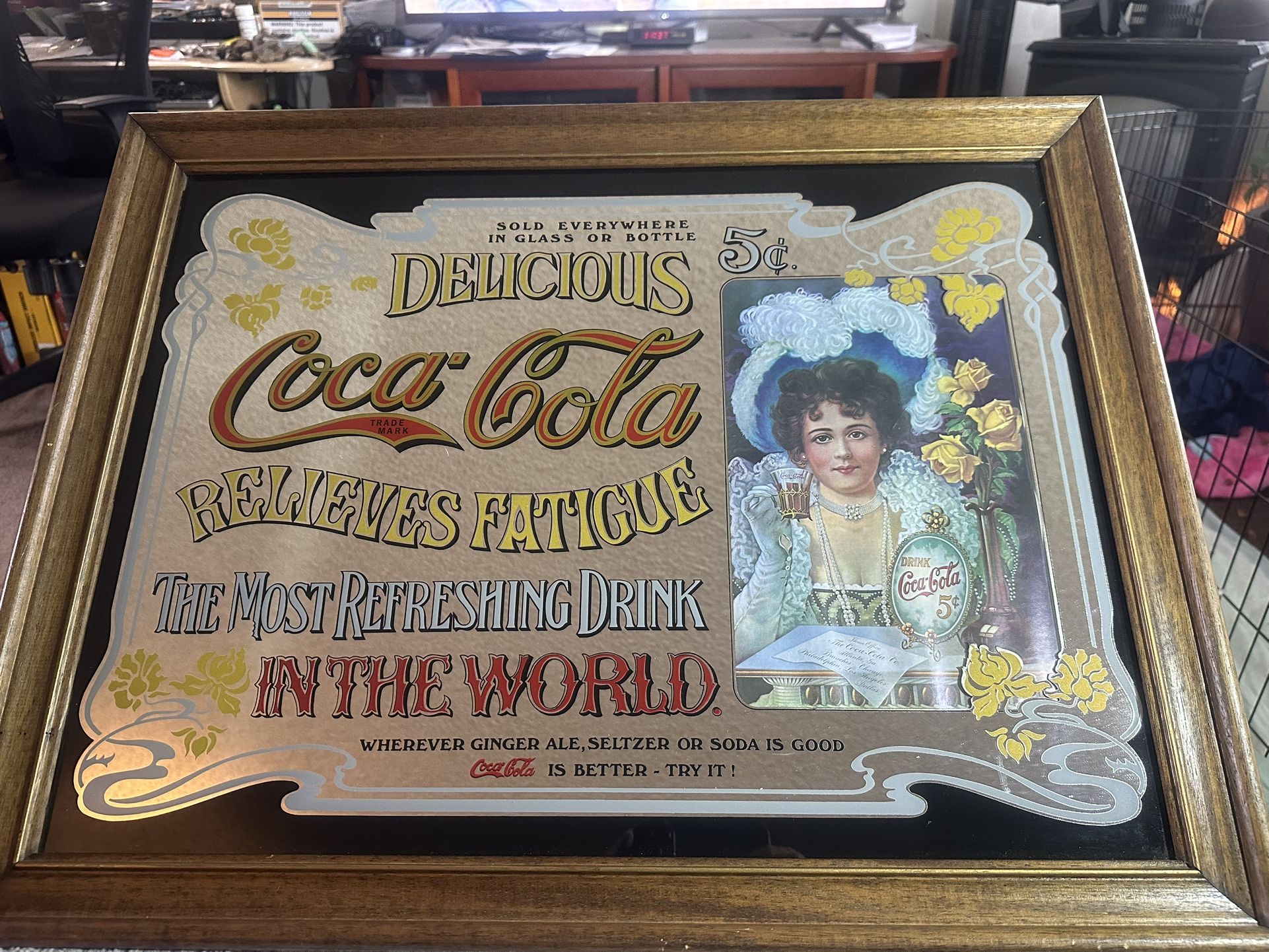 Vintage Coca Cola Mirror