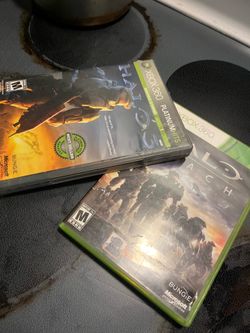 Halo games cases and manuals only