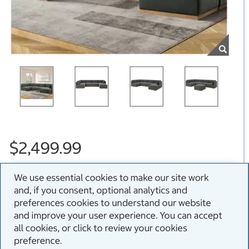 Henredon 4 Piece Sectional Sofa