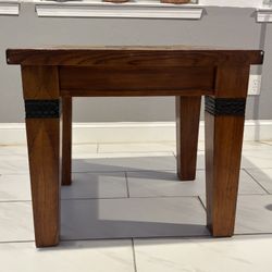 $50 2 Heavy Duty Wooden End Tables w/ Slate Tops!! 