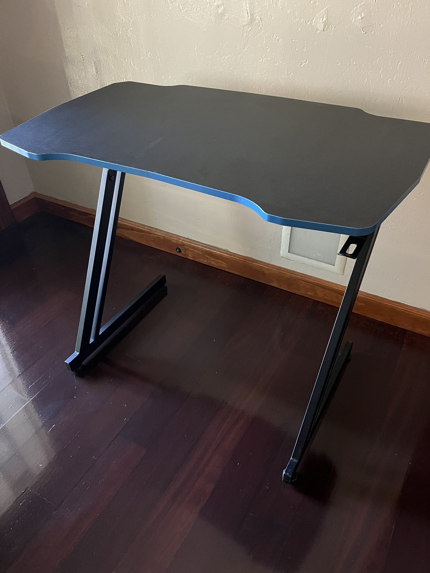 Small Blue Gaming Desk