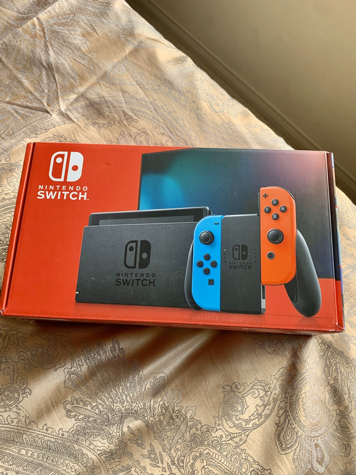 Nintendo Switch with Neon Blue & Neon Red Joy Con