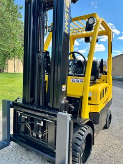 HYSTER 70 FORKLIFT. Capacity 7000 lb. New Outdoor Tires. Triple Mast and Side Shift. LPG. ONLY 4100 hours. In excellent shape! 60” forks class 3. Heav