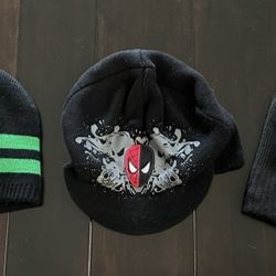 3 Hats / Beanies TMNT, Spider-Man 