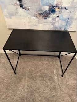 Makeup Vanity/Office Study Matte Black Desk