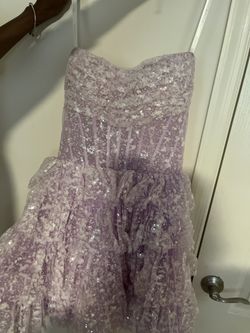 Beautiful Lavender Homecoming Dress