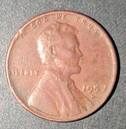1959 D US Wheat Penny Mule Error