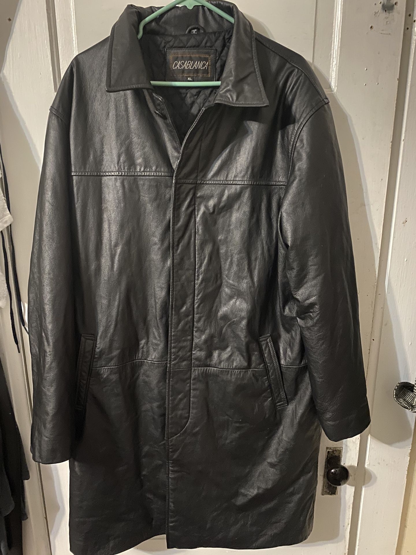 Casablanca Leather Jacket 3/4 men’s XL