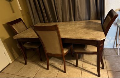 Table and 4 chairs