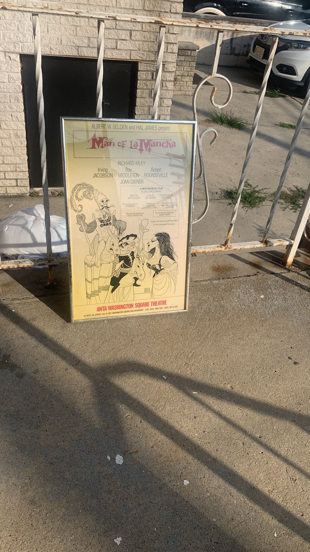 Man Of La Mancha Musical Play Poster In A Glass - Aluminum Frame 2 Ft X 1 Ft