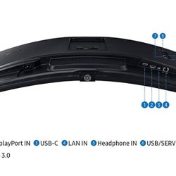 Samsung ViewFinity S6 34" Curved LED Monitor, Black (S34A654UBN)