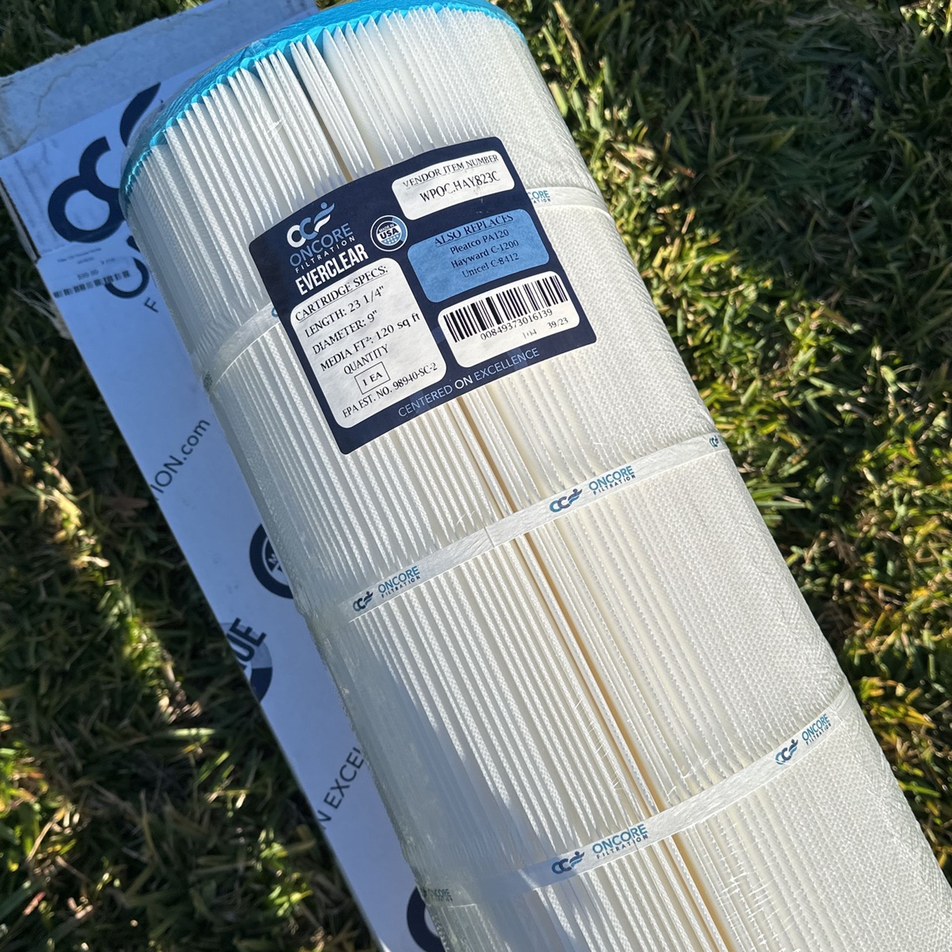 Pool filter cartridge (BRAND NEW) Oncore filtration Everclear