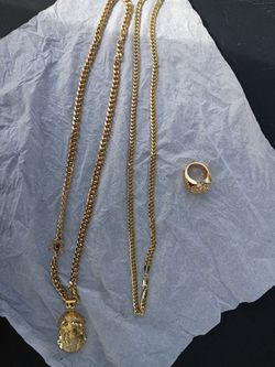 14k Gold Set Total Weight 114grams 