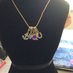 Effy 12” Charm Necklace Gold Colored