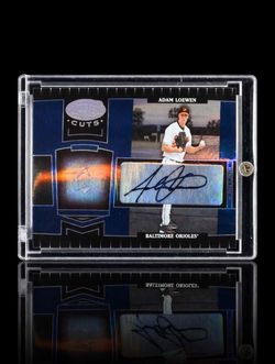 2004 Leaf Certified Cuts Adam Loewen Auto 41/50 Orioles RC #24 Marble Blue