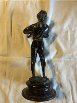 Bronze Flute Player Boy