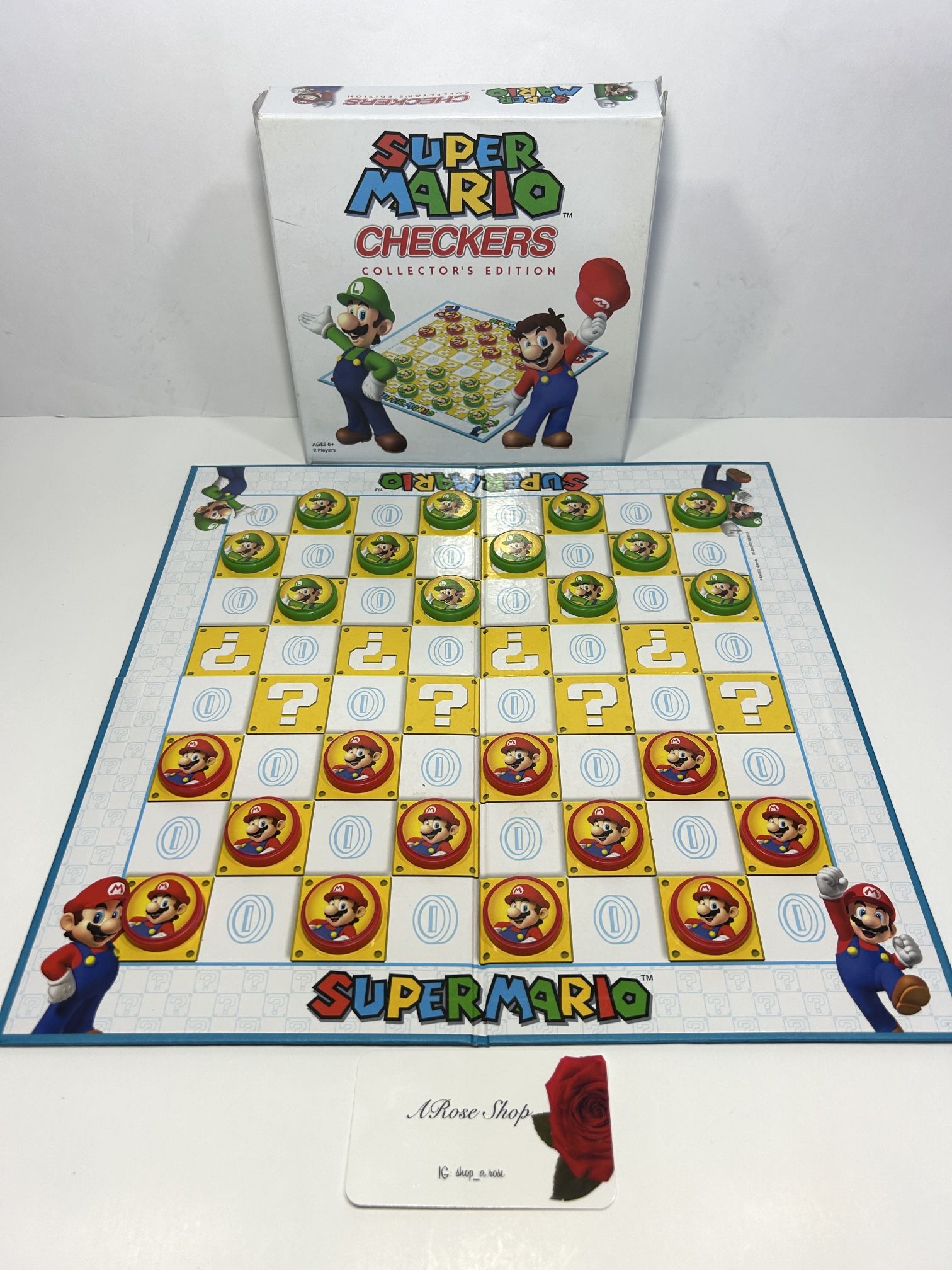 Super Mario Checkers Collectors Edition Board Game