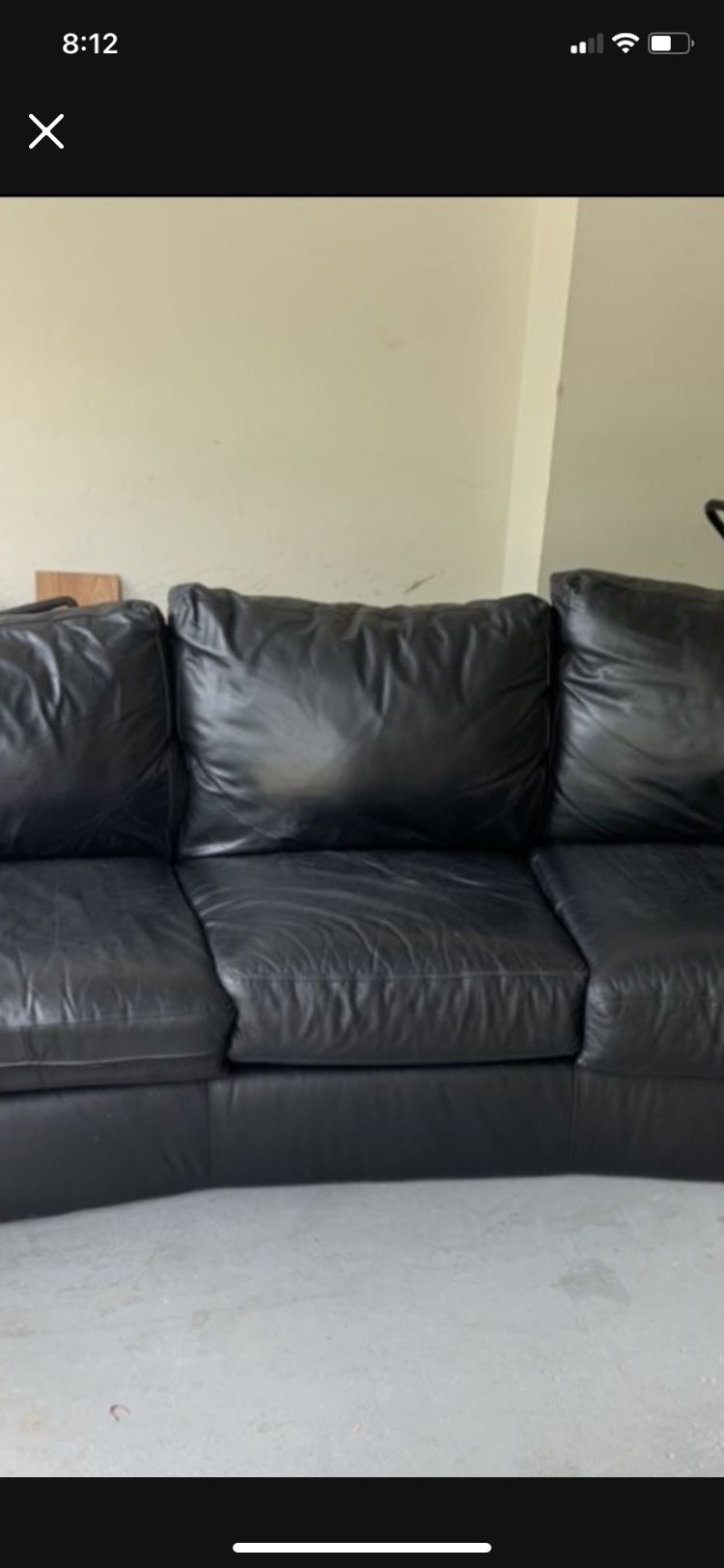 Leather Couch Excellent Condition For Sale