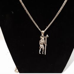 14K Gold Plated CZ Pendant With 30-in Chain