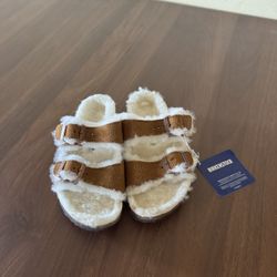 New Kids Birkenstock Size 32 Arizona shearling Suede 