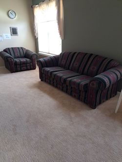 Multi-colored 3-seater sofa