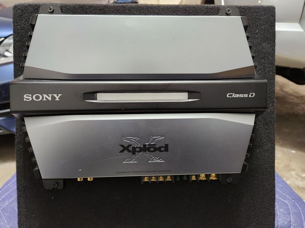 Submoofer Box 15 inch And Sony Explode Amplifier