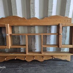 Coat rack with shelves