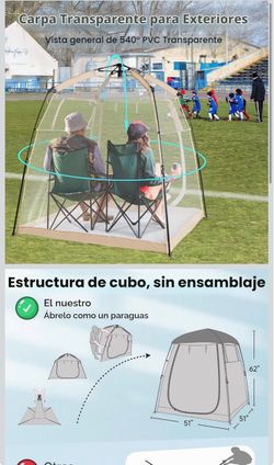 Outdoor Transparent Pop-Up Weather Pod Tent