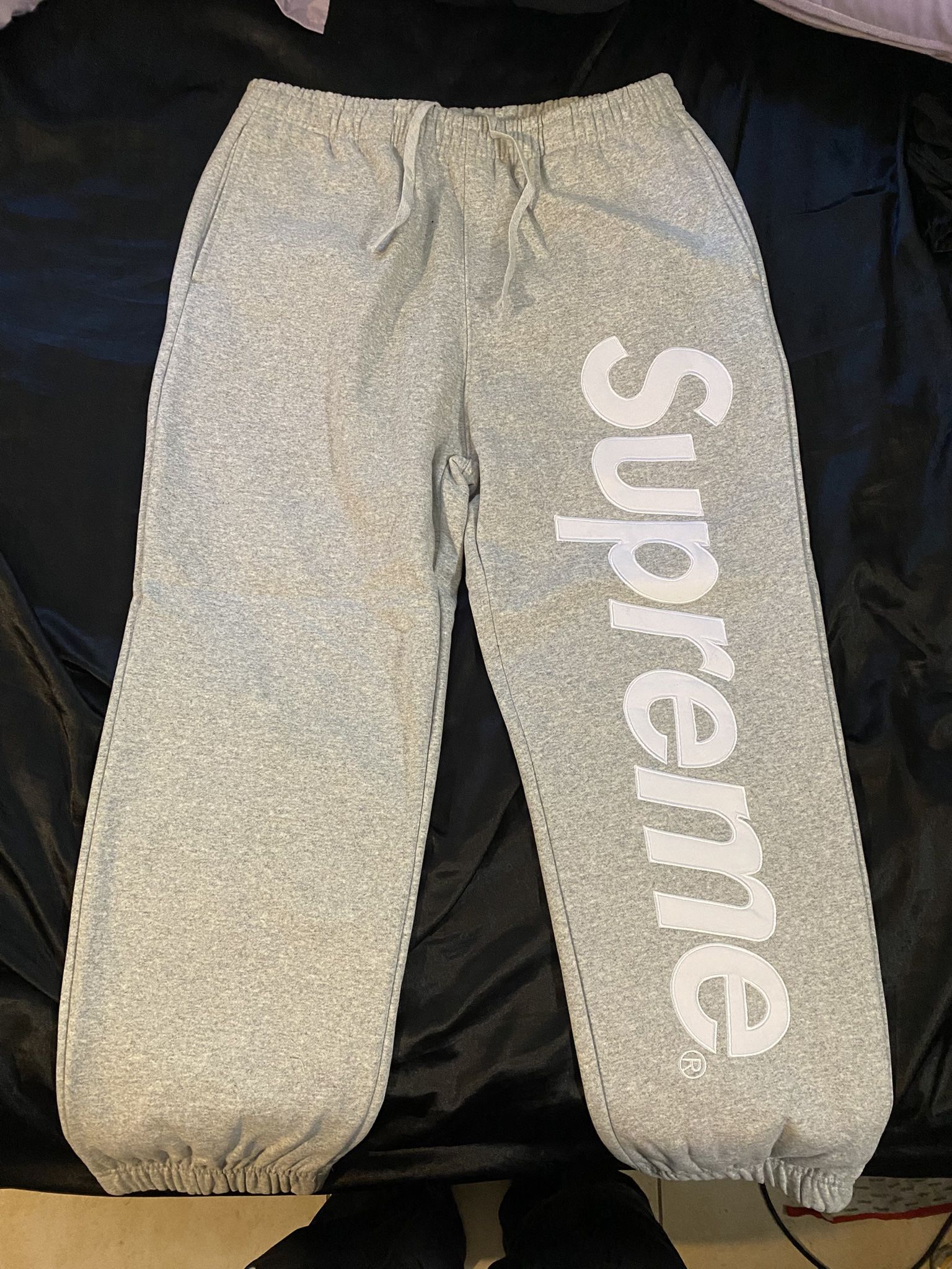 Grey Supreme Sweatpants 