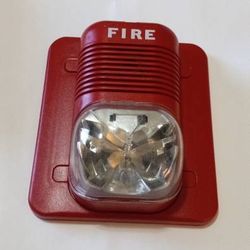 System Sensor P1224MC Wall Horn Strobe, Red
