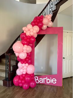 Barbie Barbie Photo Box + Balloon Garland Available Need Gone ASAP