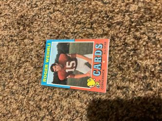 1971 Topps Roger Wehrli rookie football card St. Louis Cardinals legend HOF
