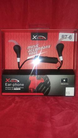 Bluetooth wireless headset ,earphones hear music and answer calls