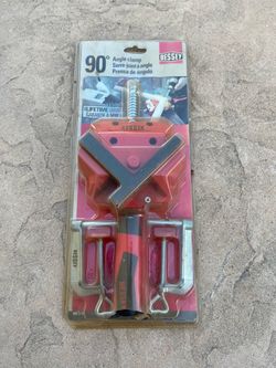 Bessey WS-3+2K 90° Angle Clamp + Table Clamps – New
