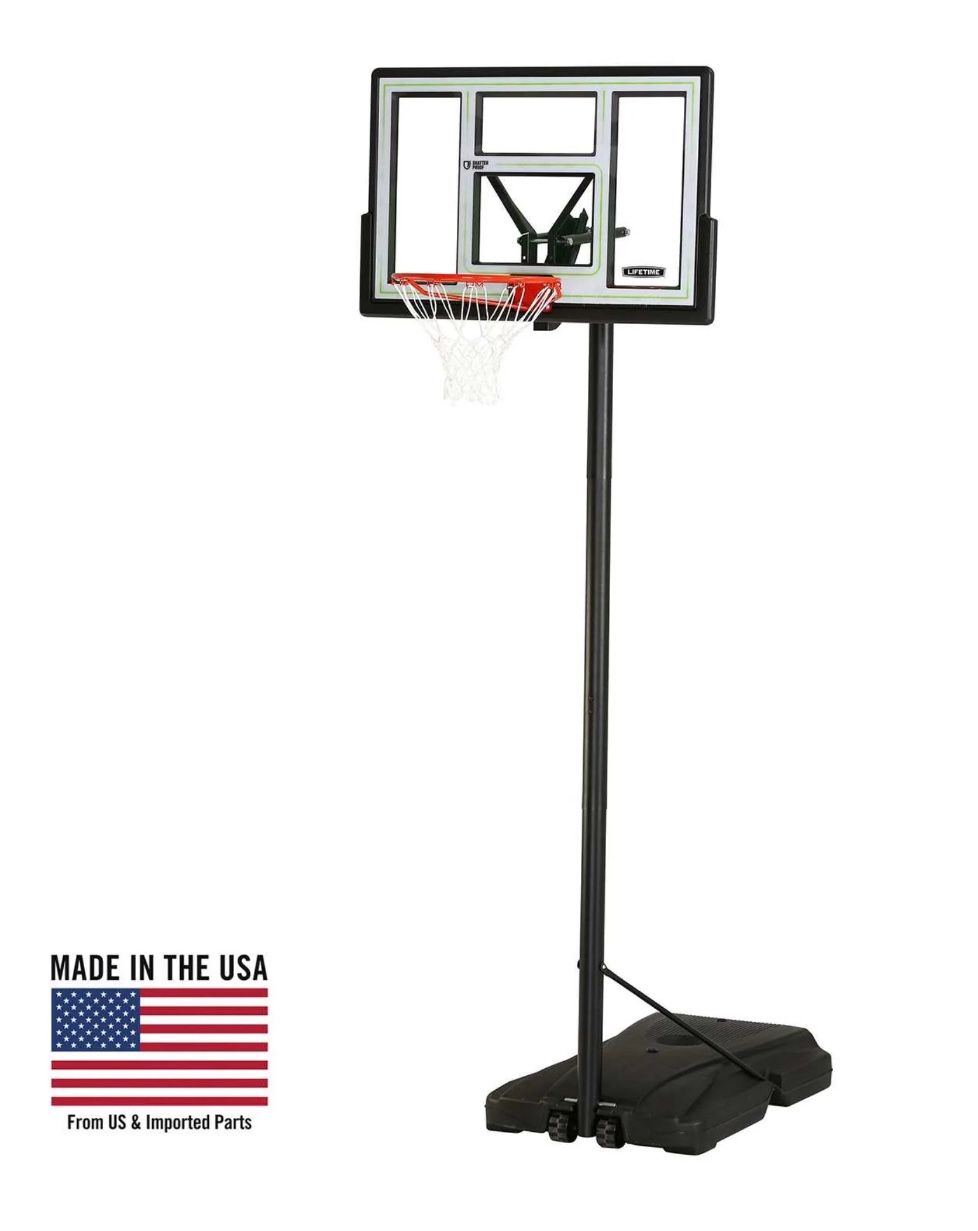 Lifetime 46-Inch Shatterproof Portable Basketball Hoop with Quick Adjust & Classic Rim – Model 90584-Outdoor Play