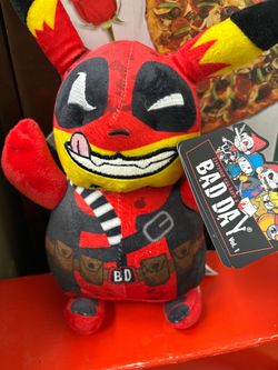 Pokemon Bad Day Pikachu Deadpool plush