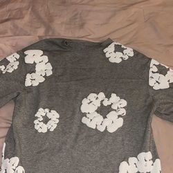 Denim tear crewneck long sleeve gray