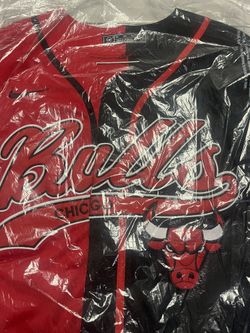 Michael Jordan Bulls Jersey Baseball style 