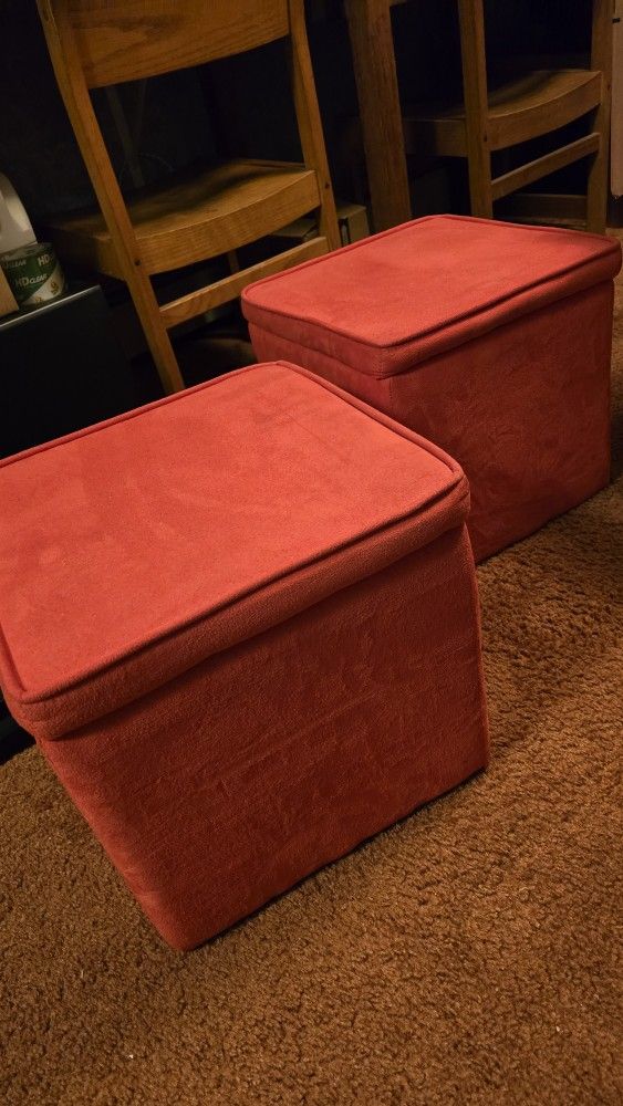 Two Great Harvest Furniture Storage Ottoman