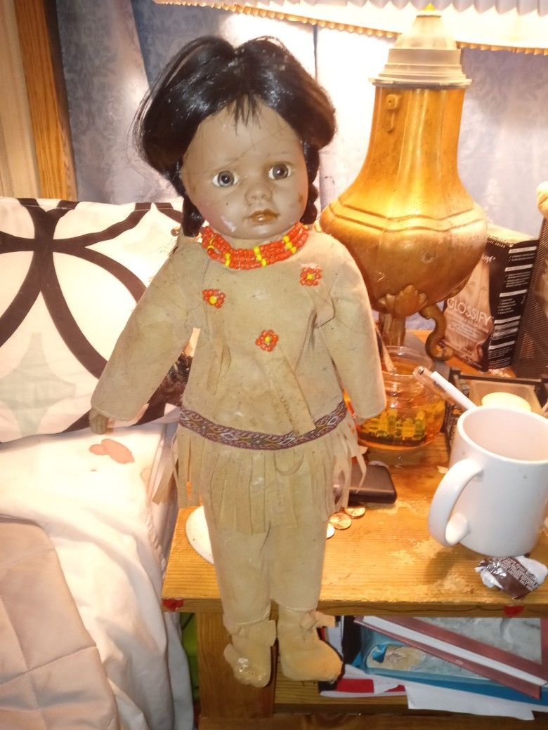 Vintage Indian Porcelain Doll