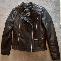 Women's Biker Motorcycle Leather Jacket